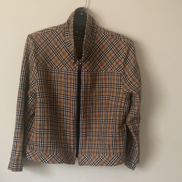 M. H. M. Melissa Harper Women’s Plaid Blazer - Picture 2 of 7